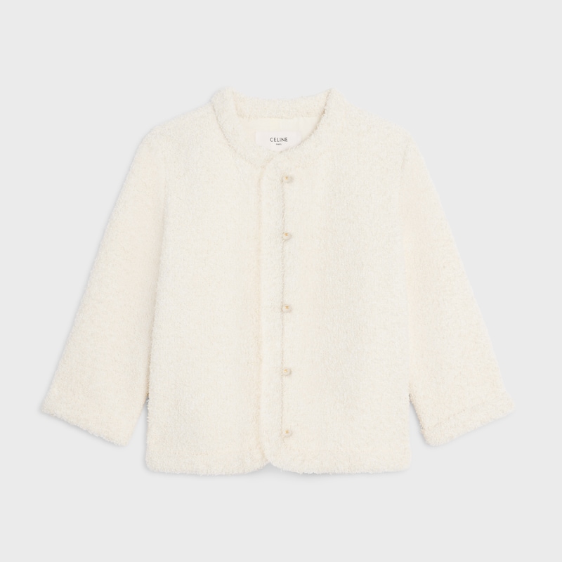 veste cardigan natt&eacute; coton - MAT WHITE -  - 1 | CELINE