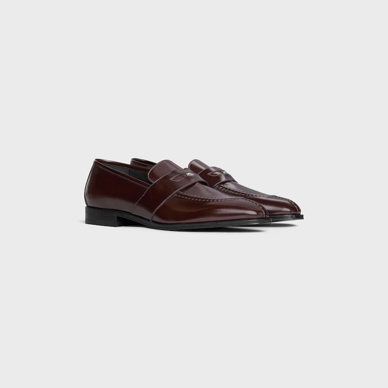 MOCAS&Iacute;N CELINE MALAQUAIS PENNY TRIOMPHE DE PIEL DE TORO PULIDA - MARR&Oacute;N OSCURO -  - 1 | CELINE