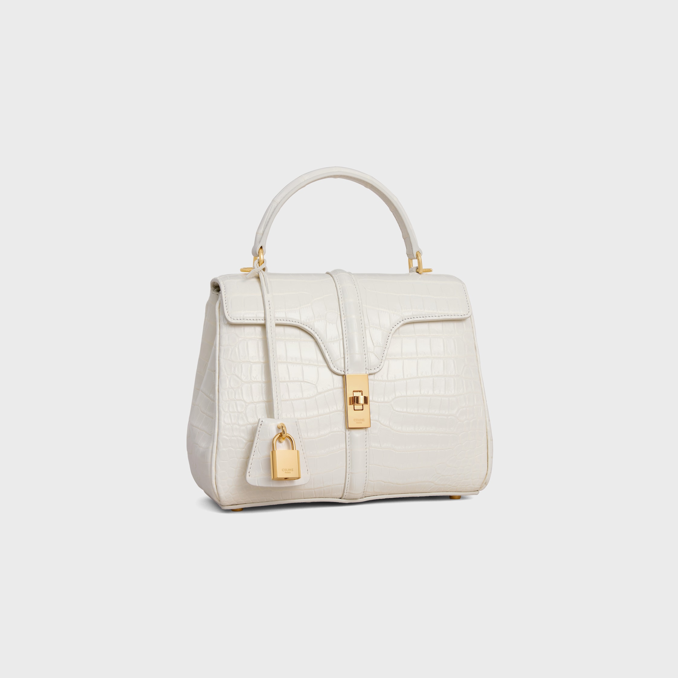 CELINE☆ミニ 16(セーズ) カーフスキン / ホワイトコットン 188004BF3-00WC_2_FW24_P1_W.jpg