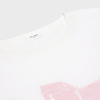 double-layers t-shirt IN FINE COTTON JERSEY - WHITE/BLACK/RED -  - 2 | CELINE