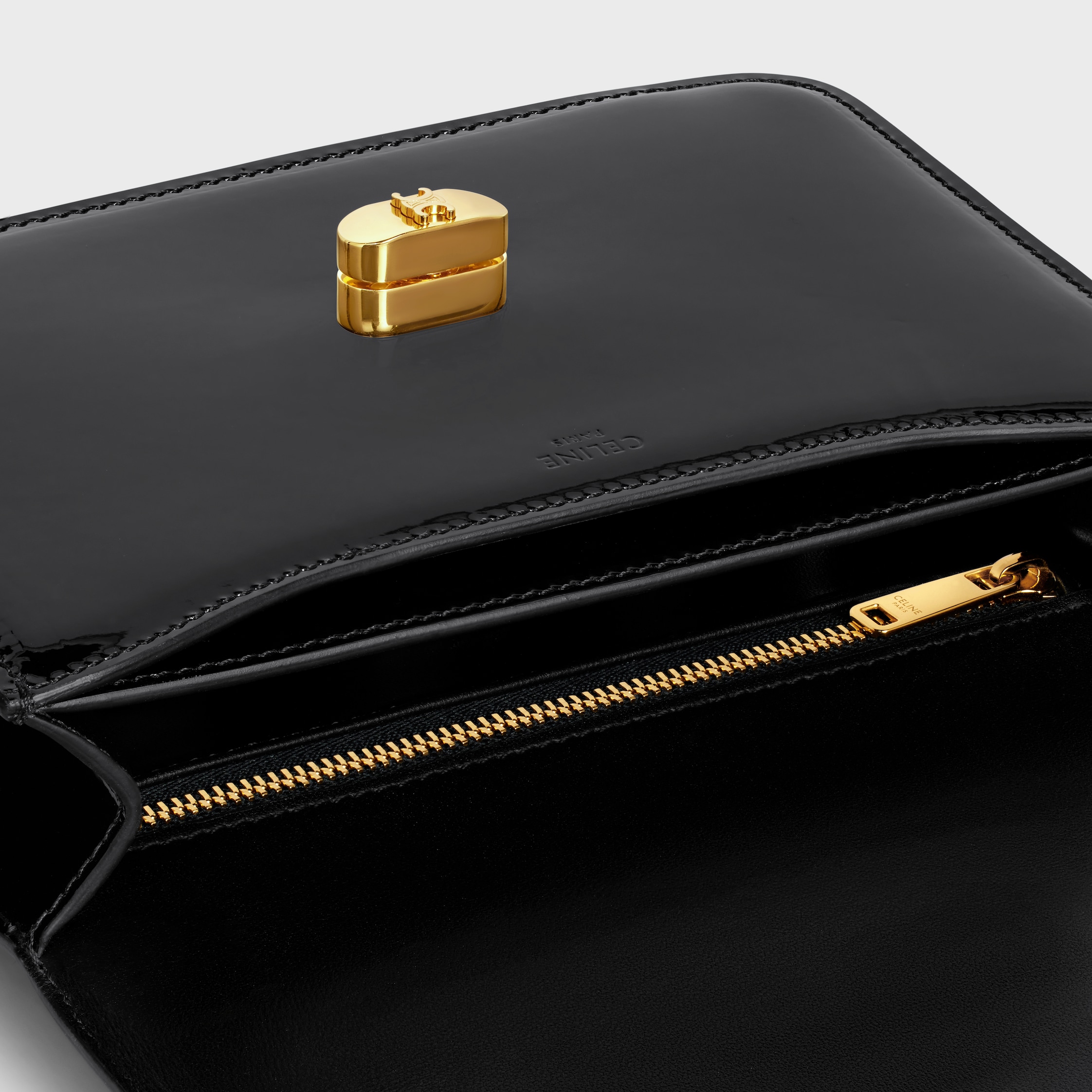 ティーン CELINE ジョセフィーヌ バッグ / パテントカーフスキン