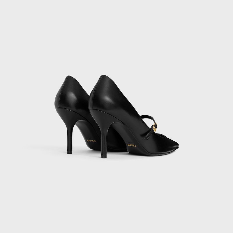 CELINE JUDY ESCARPIN à bride  EN CUIR DE VEAU - Noir -  - 1 | CELINE