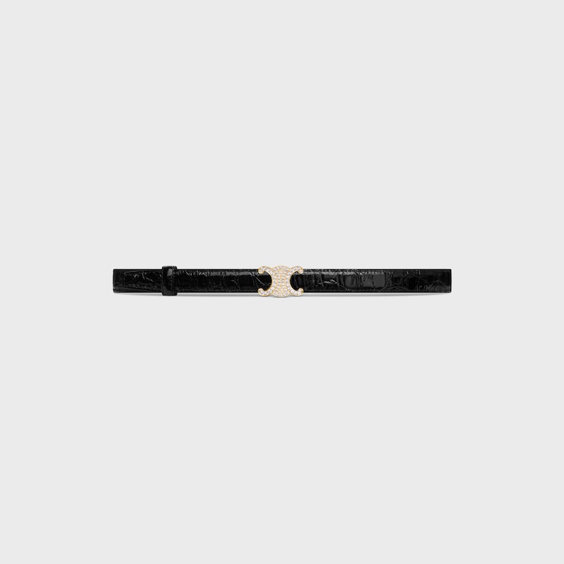 Wendbarer Riemen 18 mm AUS TAURILLONLEDER UND KALBSLEDER MIT KROKO-PRÄGUNG -  -  - 1 | CELINE
