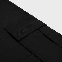 celine cargo pants in technical cotton - BLACK -  - 1 | CELINE
