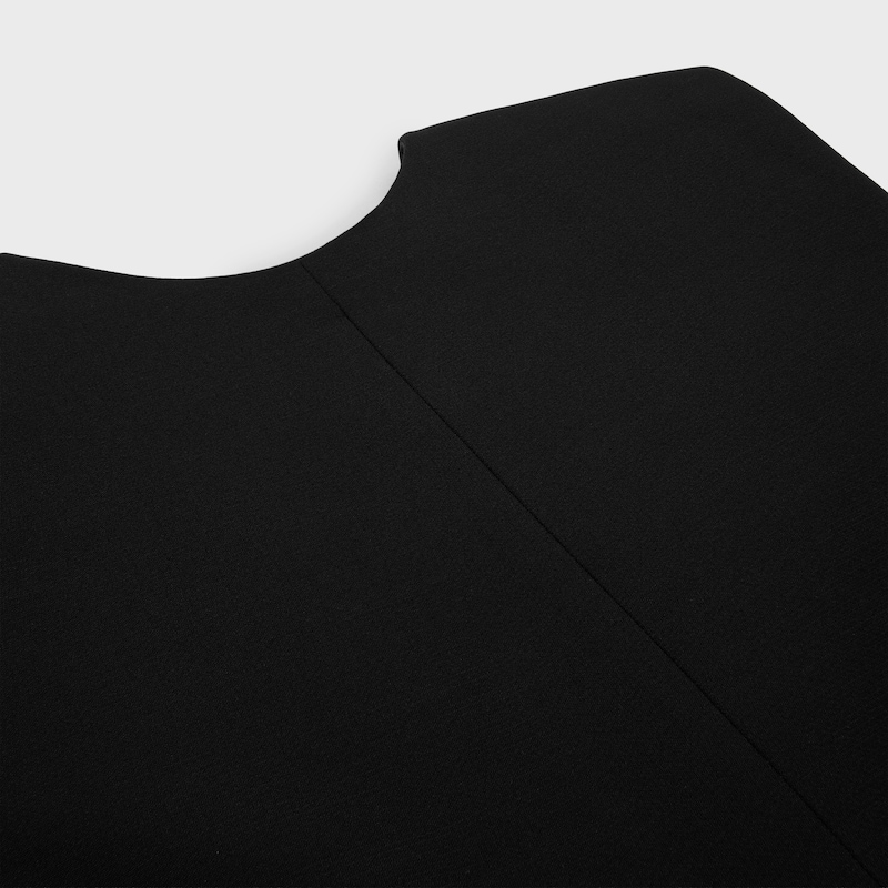 peplum top IN WOOL SILK - BLACK -  - 1 | CELINE