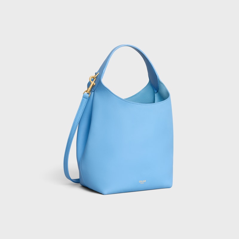 SMALL HOBO IN SUPPLE SMOOTH CALFSKIN - SKY BLUE - HOBO AND TOTE BAGS - 1 | CELINE