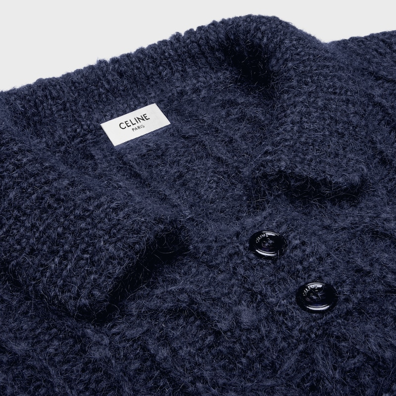 sweater IN aran mohair and wool - NAVY -  - 1 | CELINE
