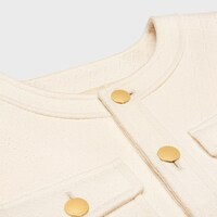 dani jacket in boutis cotton - CREME -  - 1 | CELINE