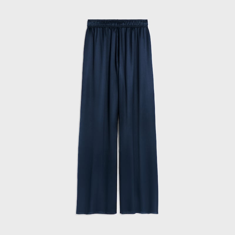 pyjama trousers IN SATIN SOIE - NAVY -  - 1 | CELINE