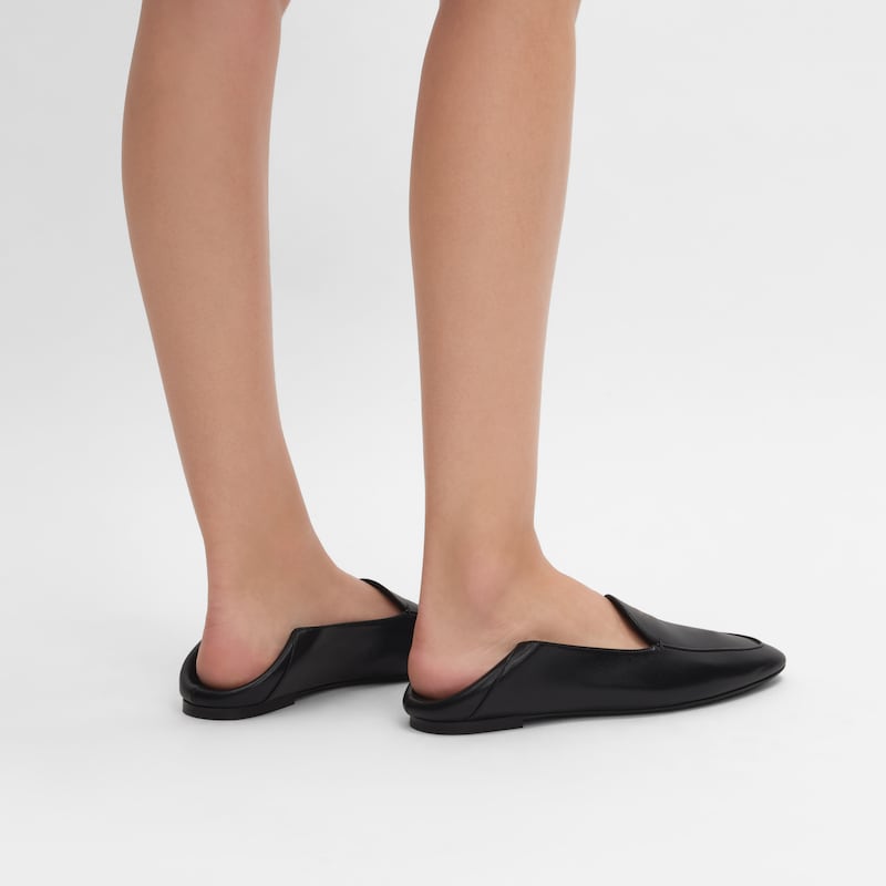 AURA LOAFER IN GOATSKIN - BLACK -  - 1 | CELINE