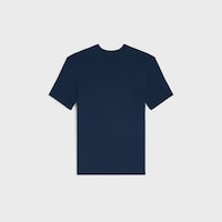 t-shirt triomphe jersey coton c&ocirc;tel&eacute; - NAVY/OFF WHITE -  - 2 | CELINE