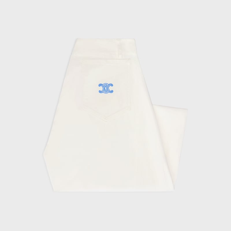 Jeans flare 004 IN DENIM INDACO - BIANCO RINSE WASH -  - 1 | CELINE
