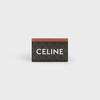 카드 지갑 - CELINE 프린트 트리옹프 캔버스 - 탠 - 에센셜 - 1 | CELINE