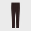 pantaloni slim in gabardine di lana stretch - MARRONE CIOCCOLATO -  - 1 | CELINE