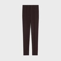 slim trousers IN stretch wool gabardine - CHOCOLAT -  - 1 | CELINE