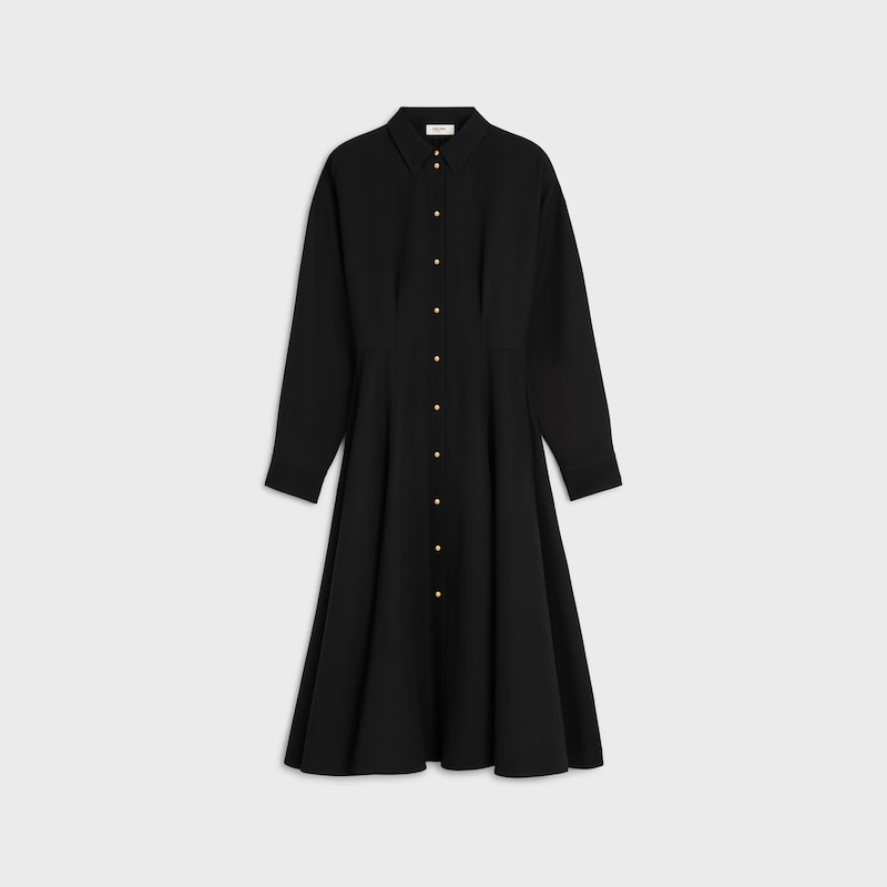 dress IN wool - BLACK -  - 1 | CELINE