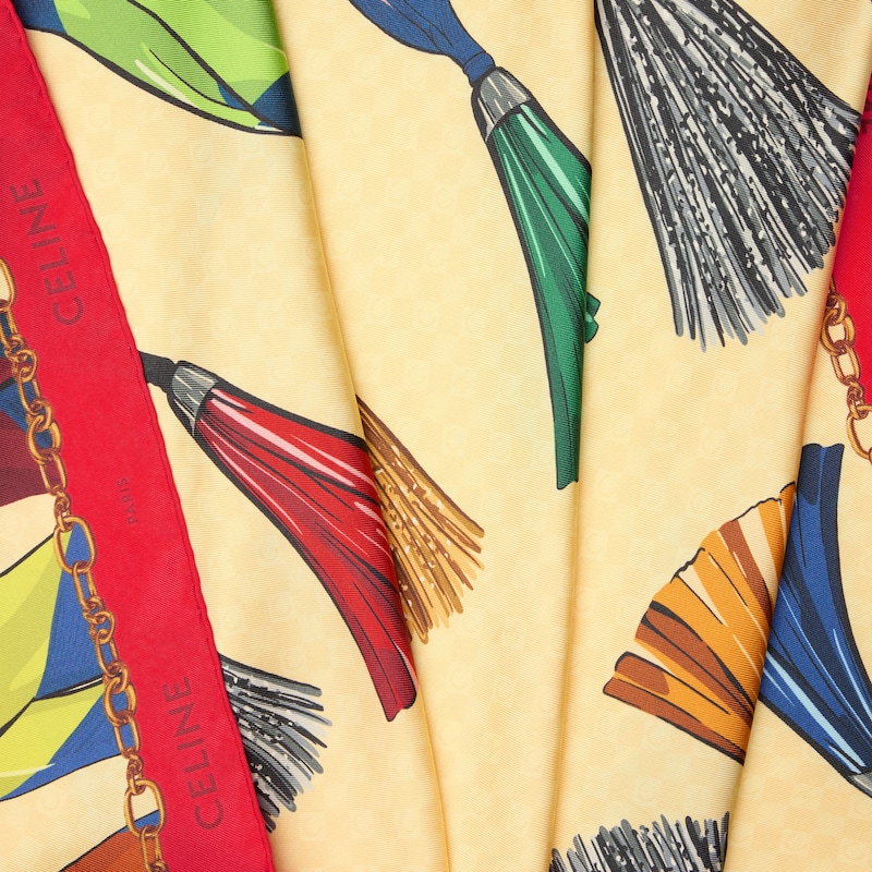 carré twill soie - YELLOW/RED/WHITE -  - 1 | CELINE