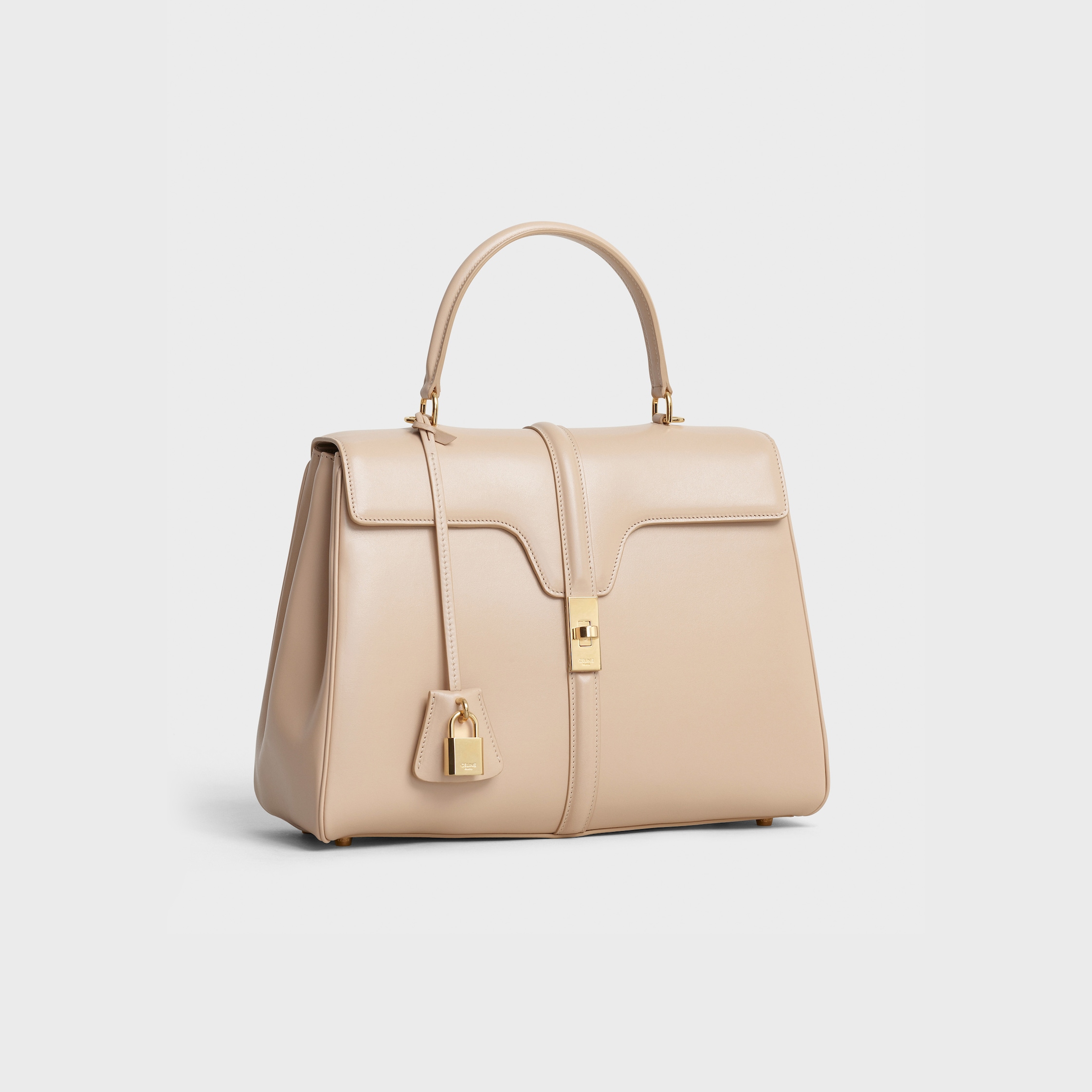 Classique 16 Bag in satinated calfskin - Nude | CELINE