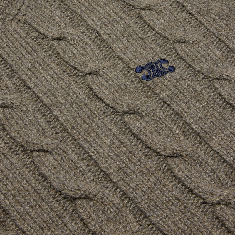 jersey triomphe de cachemira trenzada - Topo -  - 1 | CELINE