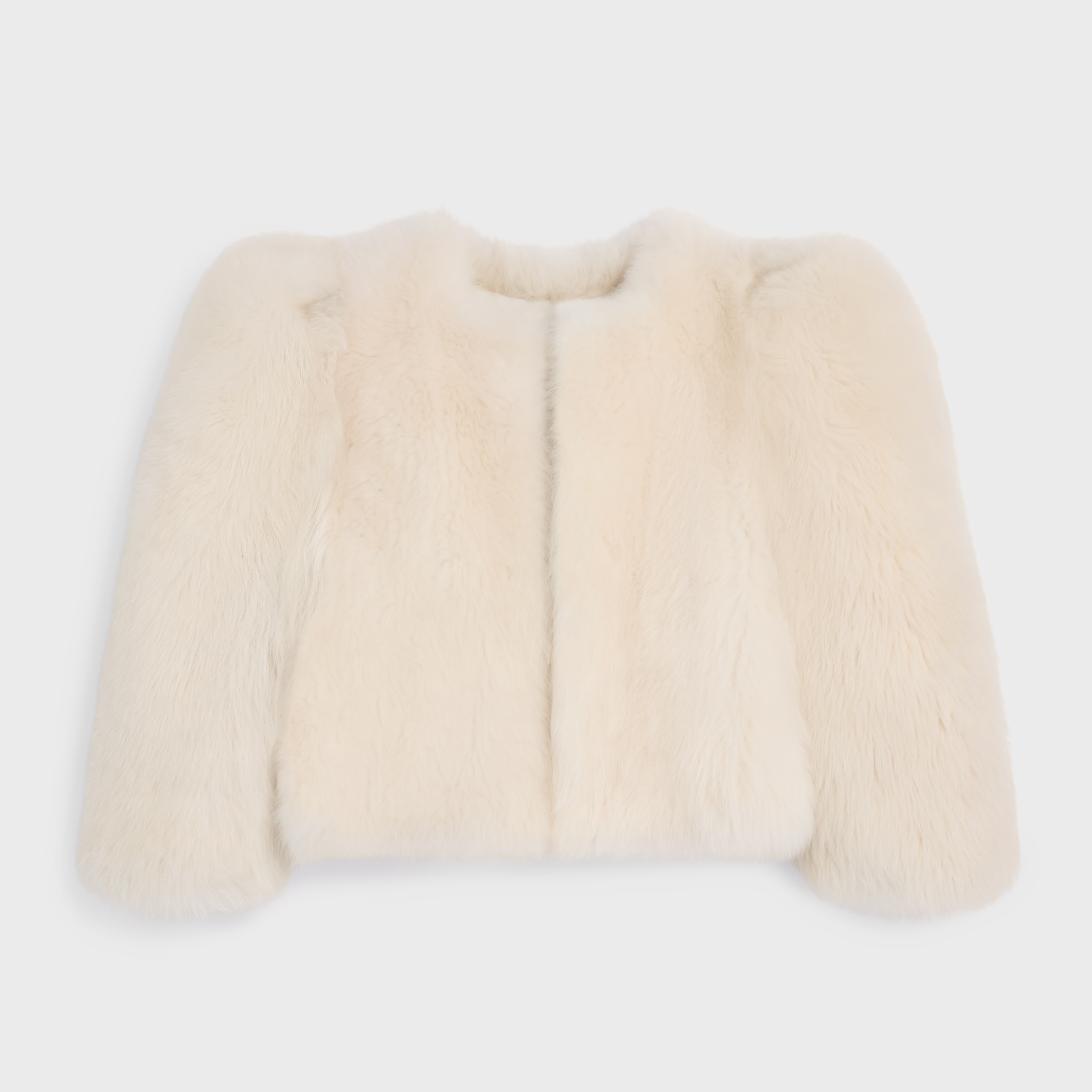 jacket IN lamb shearling - SNOW | CELINE