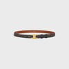 Small 18MM Triomphe Belt in TRIOMPHE CANVAS - TAN -  - 3 | CELINE