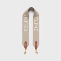숏 스트랩 - CELINE 자카드 울 - 베이지/화이트 - 참 및 액세서리 - 1 | CELINE