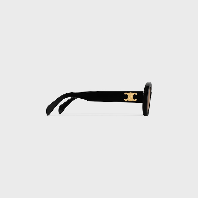 Triomphe 01 sunglasses in Acetate - Black / Nicotine -  - 1 | CELINE