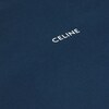 CELINE 루즈 티셔츠 - 코튼 저지 - 워시드 네이비/오프화이트 -  - 4 | CELINE