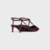 CELINE KITTEN T-BAR STRAP PUMP in LAMBSKIN - OX BLOOD -  - 3 | CELINE