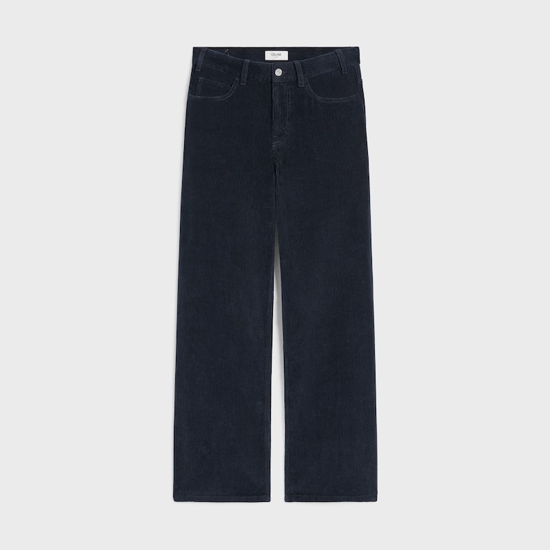 jolene jeans in corduroy - MIDNIGHT LIGHT STONE WASH -  - 1 | CELINE