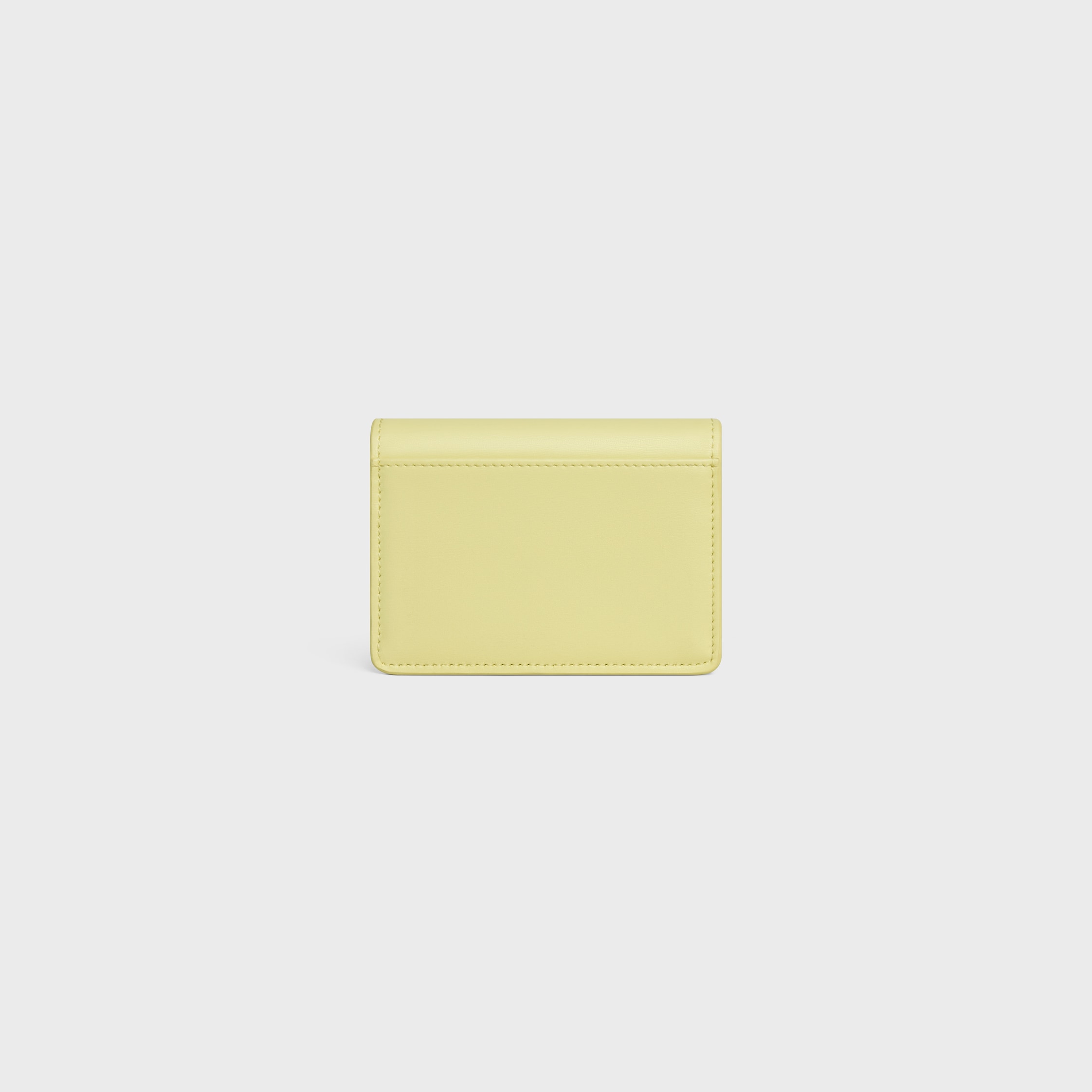 CARD HOLDER WITH FLAP TRIOMPHE IN Shiny calfskin - CITRUS | CELINE