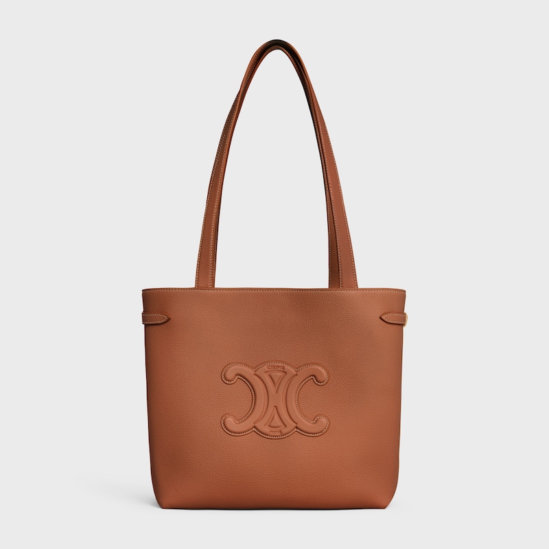SMALL CABAS ANAÏS CUIR TRIOMPHE IN Grained calfskin - TAN - HOBO AND TOTE BAGS - 1 | CELINE