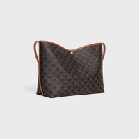 SOFT SHOPPER BAG IN Triomphe Canvas and Calfskin - TAN - GIFTS FOR HER - 2 | CELINE