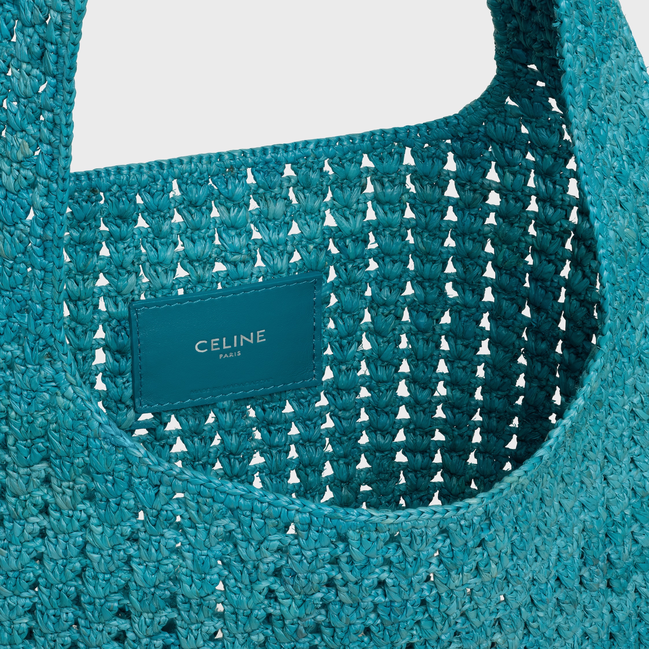 CELINE セリーヌ ラージ ホーボーパニエ / ラフィア かごバッグ org.jpg