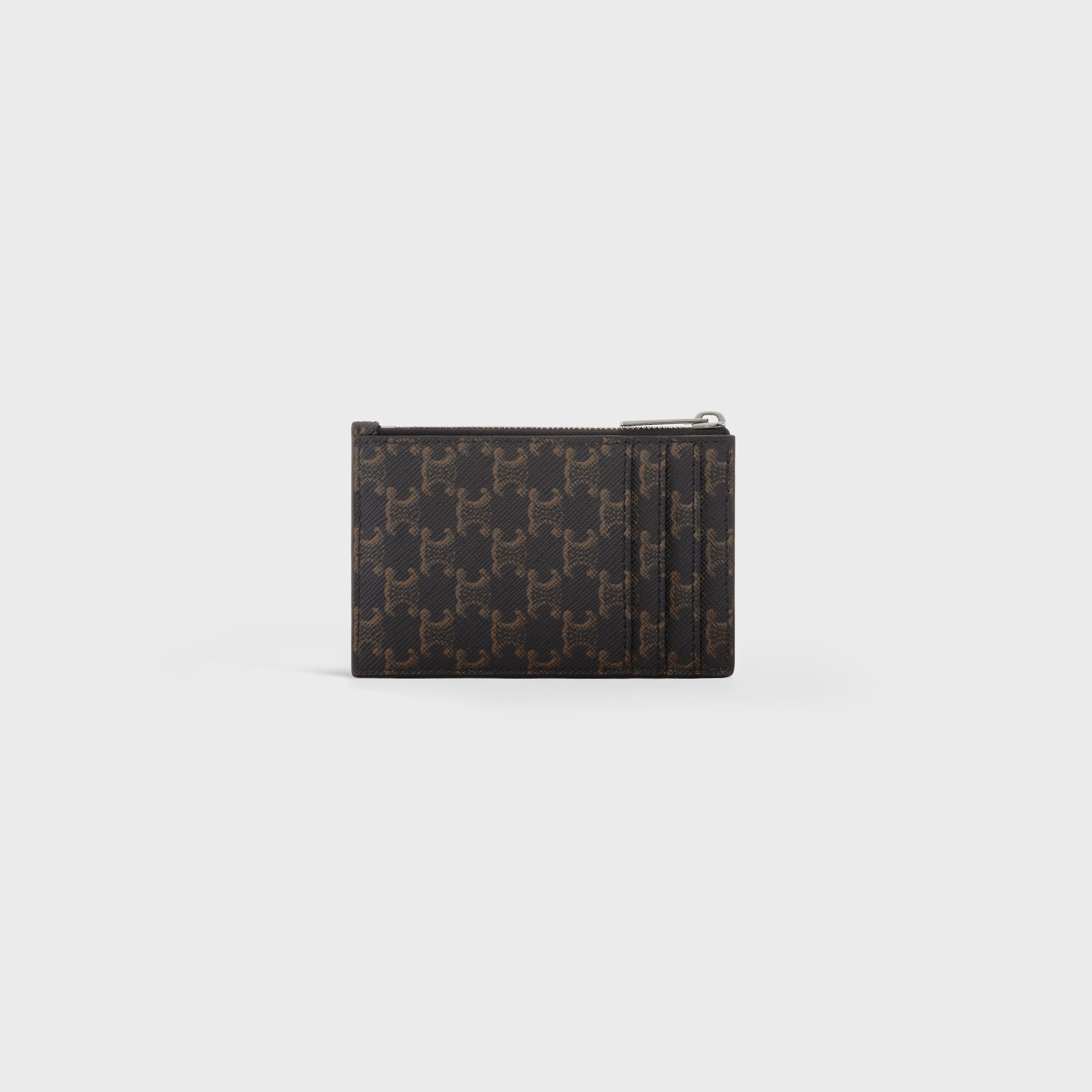 Small Trifold Wallet in Triomphe Canvas and Lambskin 財布 Small Trifold Wallet in Triomphe Canvas and Lambskin 財布
