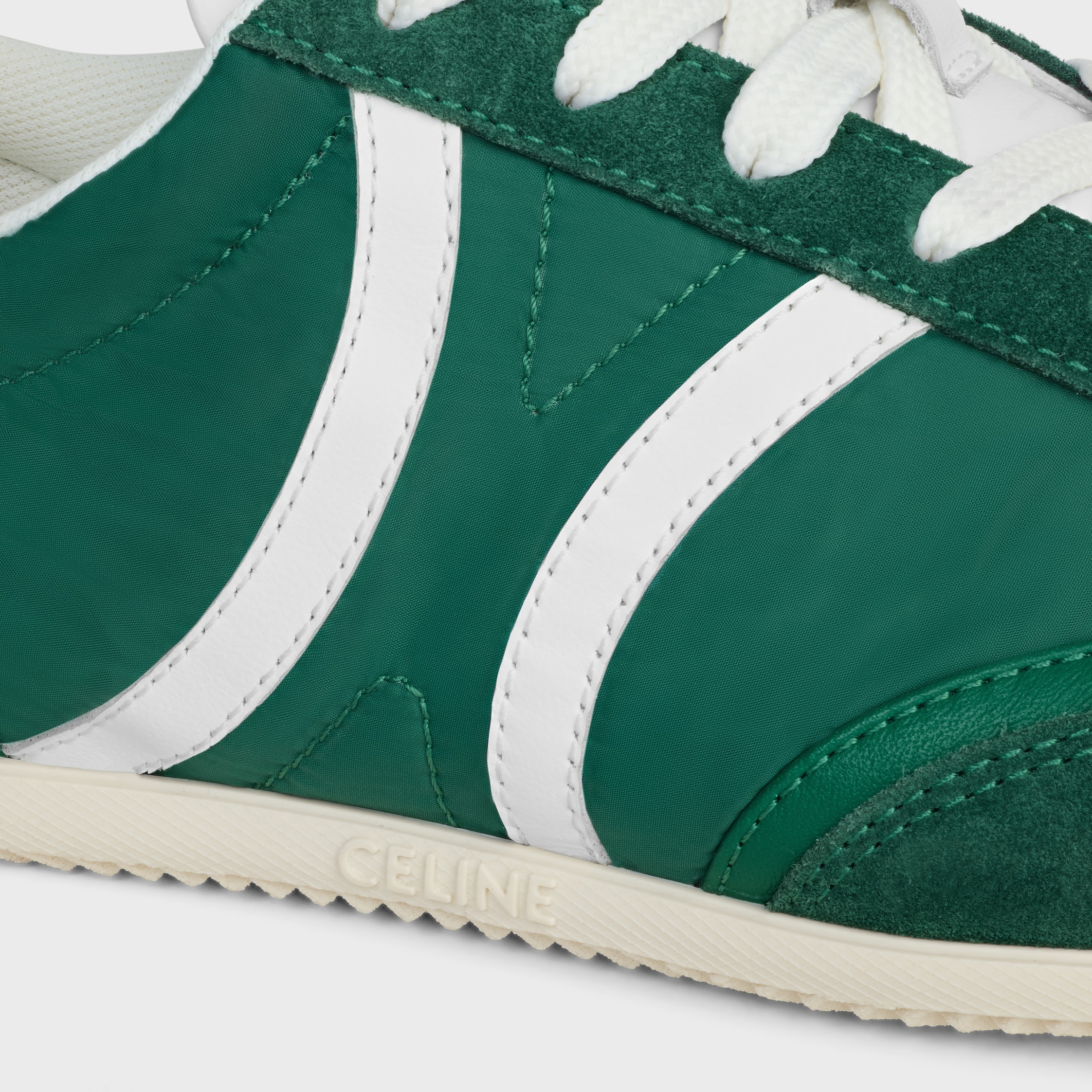 CELINE JOGGER LOW LACE-UP SNEAKER WITH TRIOMPHE IN NYLON
