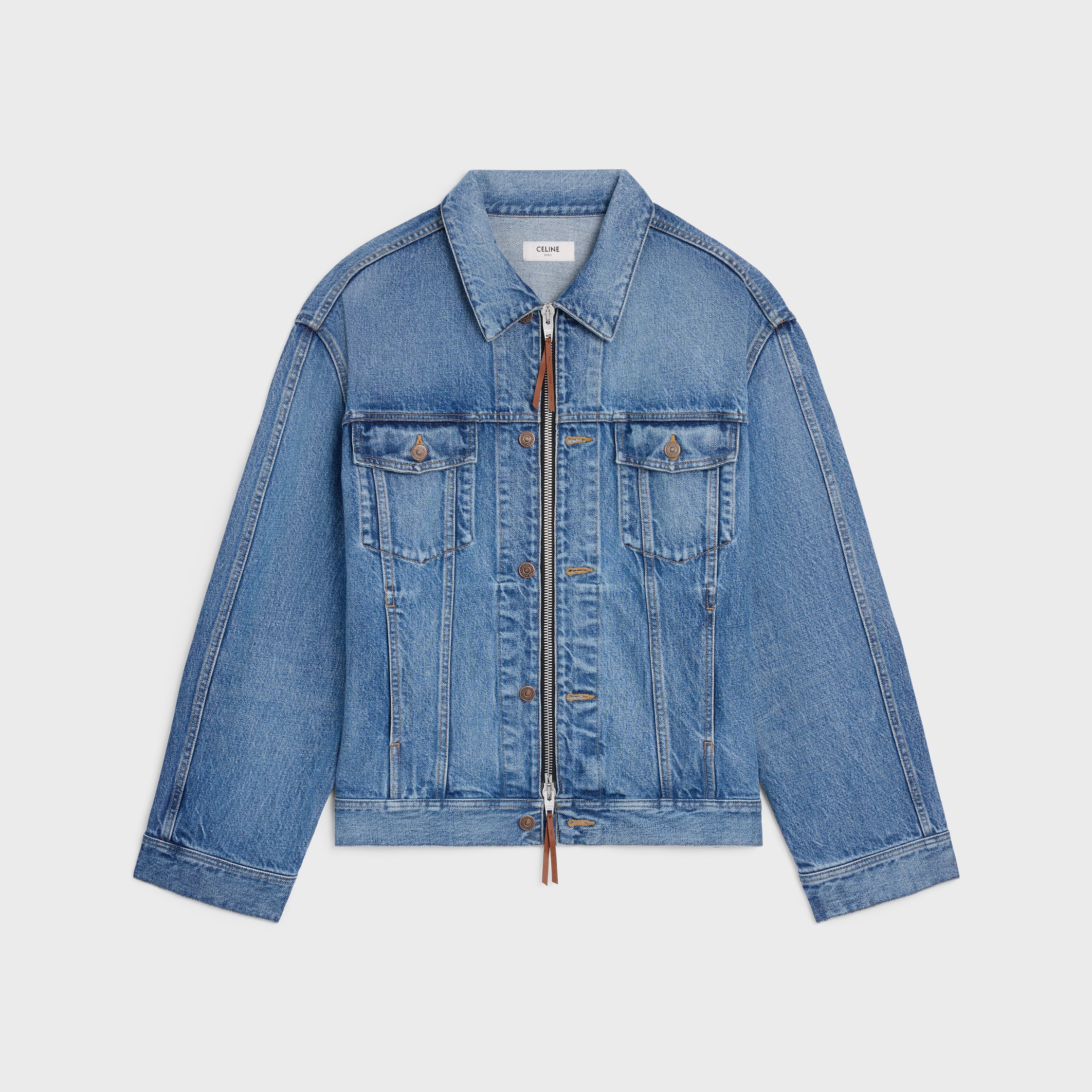 celine セリーヌ トラッカージャケット デニムジャケット　XS CELINE（セリーヌ） Wash Denim Trucker Jacket トラッカージャケット