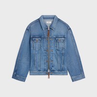 veste trucker denim coton - CLEAR WATERFALL -  - 1 | CELINE