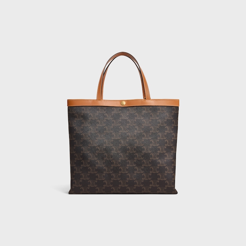 small square cabas IN TRIOMPHE CANVAS - HONEY - TRIOMPHE CANVAS - 1 | CELINE