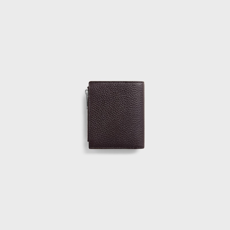 Portefeuille compact EN VEAU GRAIN&Eacute; - ESPRESSO - NOUVEAUT&Eacute;S - 1 | CELINE