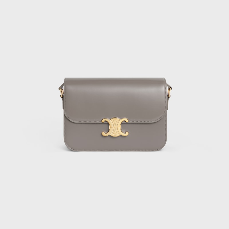 CLASSIQUE TRIOMPHE BAG IN shiny calfskin - PEBBLE - GIFT FINDER - 1 | CELINE