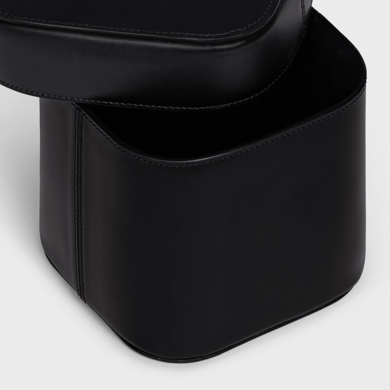 Medium Box in Shiny Calfskin - BLACK - CELINE MAISON - 1 | CELINE
