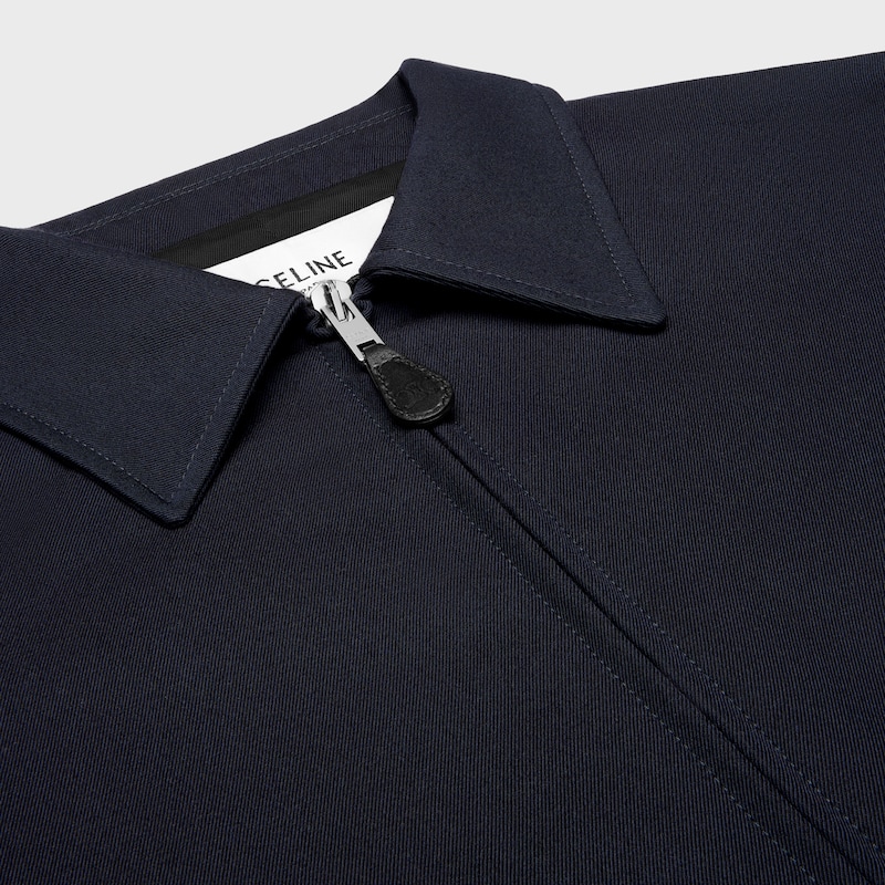 블루종 - 코튼 & 울 개버딘 - 네이비 -  - 1 | CELINE