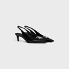 CELINE ALMA TRIOMPHE SLINGBACK in GLOSSY CALFSKIN - BLACK -  - 2 | CELINE