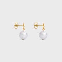 レ・ペルル CELINE ピアス / ゴールドフィニッシュ ブラス＆ガラスパール - ゴールド / アイボリー - イヤリング＆ピアス - 1 | CELINE