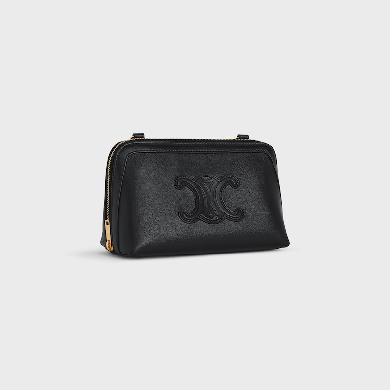 Clutch on Chain IN smooth calfskin - BLACK - MORE LINES - 1 | CELINE