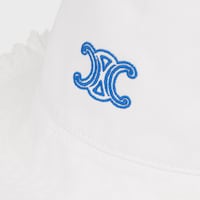 triomphe bucket hat IN cotton twill - WHITE -  - 2 | CELINE