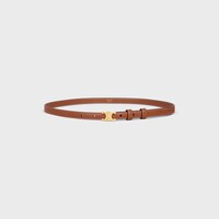 TEEN 13MM TRIOMPHE BELT in Natural Calfskin - TAN -  - 1 | CELINE
