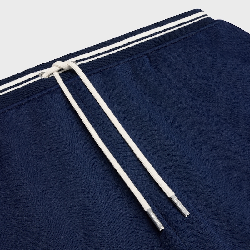 Trainingshose aus doppelseitigem Jersey - NACHTBLAU / ECRU / WOLLWEISS -  - 1 | CELINE