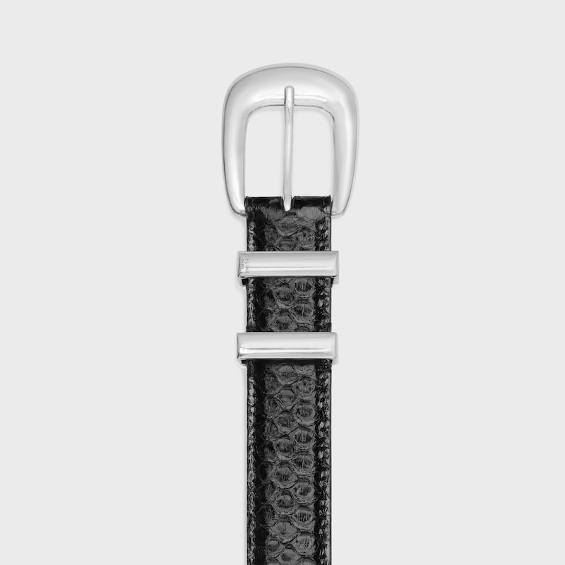 Western Belt 25MM in Python - BLACK -  - 1 | CELINE